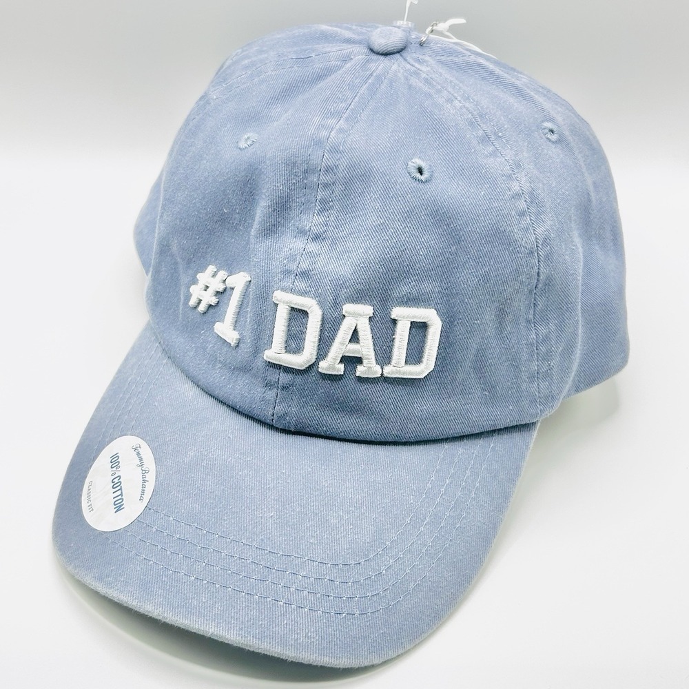 #1 Dad Tommy Bahama Wordmark Hat Cap Adjustable Strapback Blue Outdoors Casual